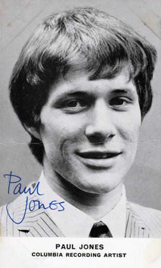 Paul-Jones-signed-music-radio-memorabilia-singer-legend-autograph-Manfred-Mann-Blues-Band-harmonica-player-Ive-Been-a-Bad,-Bad-Boy-Aquarius-Crucifix-in-a-Horseshoe-High-Time