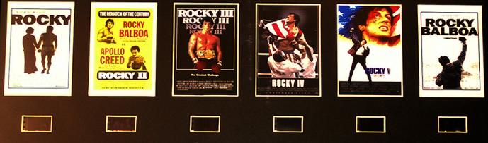 Rocky-balboa movie memorabilia Film-Cell-montage series sylvester stallone