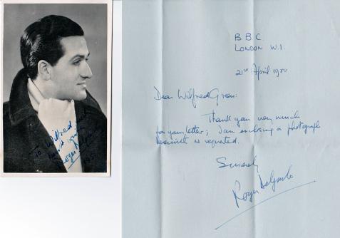 Roger Delgado autograph signed tv memorabilia Dr who the master