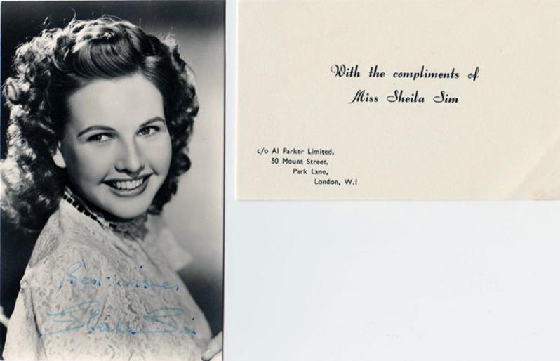Sheila-Sim-autograph-Sheila-Sim-memorabilia-Lady-Attenborough-signed-The-Mousetrap-1952-Mollie-Ralston-The-Guinea-Pig-West-of-Zanzibar