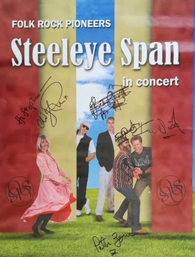 Steeleye-Span-signed-concert-tour-poster-folk-rock-memorabilia-maddy-prior-autograph-gaudete