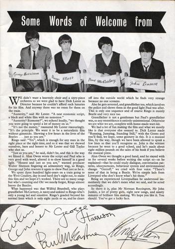The-Beatles-memorabilia-A-Hard-Days-Night-official-United-Artists-pictorial-souvenir-book-john-lennon-autograph-paul-mccartney-autograph-george-harrison-ringo-starr-1964