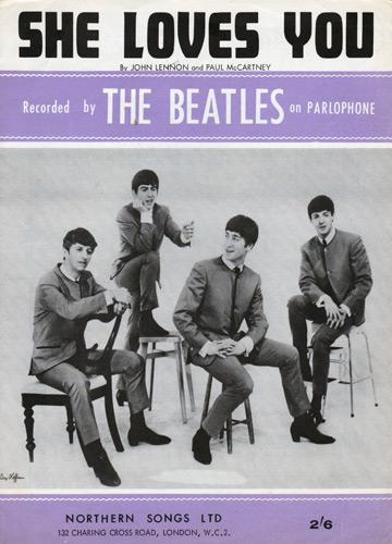 The-Beatles-memorabilia-She-loves-you-sheet-music-northern-songs-john-lennon-autograph-paul-mccartney-autograph-ringo-starr-autograph-george-harrison-autograph