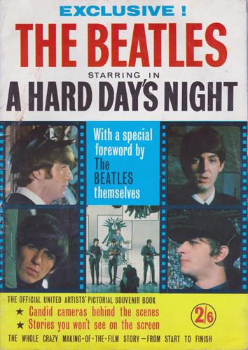 The-Beatles-memorabilia-john-lennon-paul-mccartney-george-harrison-ringo-starr-a-hard-days-night-film-1964-richard-lester-official-united-artists-pictorial-souvenir-book
