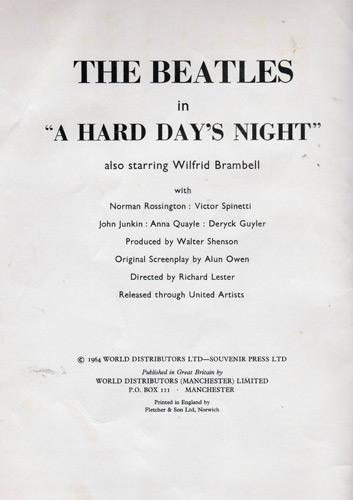 The-Beatles-memorabilia-john-lennon-paul-mccartney-ringo-starr-george-harrison-a-hard-days-night-film-1964-richard-lester-official-united-artists-pictorial-souvenir-book