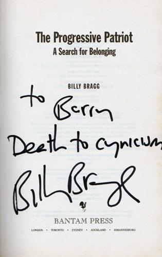 billy-bragg-autograph-signed-music-memorabilia-book-autobiography-the-progressive-patriot-a-search-for-belonging-milkman-of-human-kindness-singer-songwriter