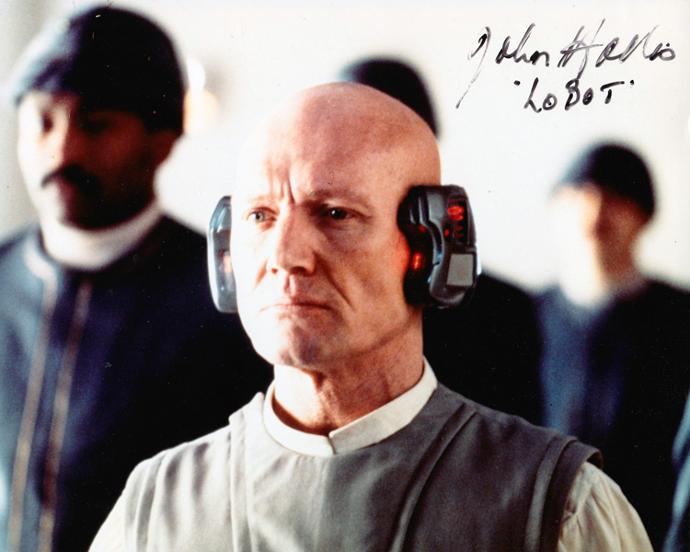 john-hollis-autograph-signed-star-wars-memorabilia-lobot-lando-Calrissian-aide-empire-strikes-back-doctor-who-Sondergaard-superman